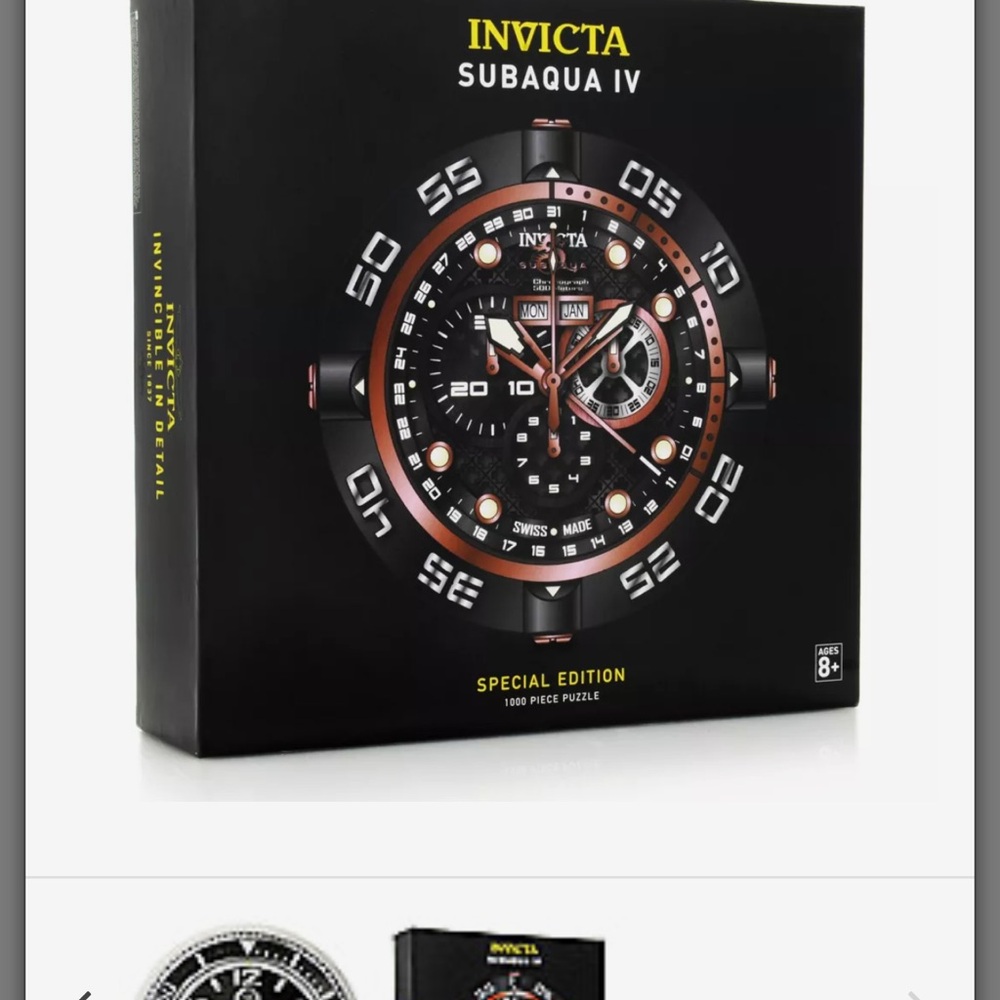Invicta Subaqua IV Black and Silver Puzzle